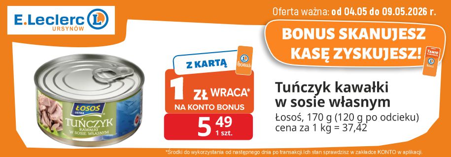 2026-05-04 Tuńczyk cashback